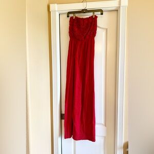 Lucky Brand red dress maxi extra small
